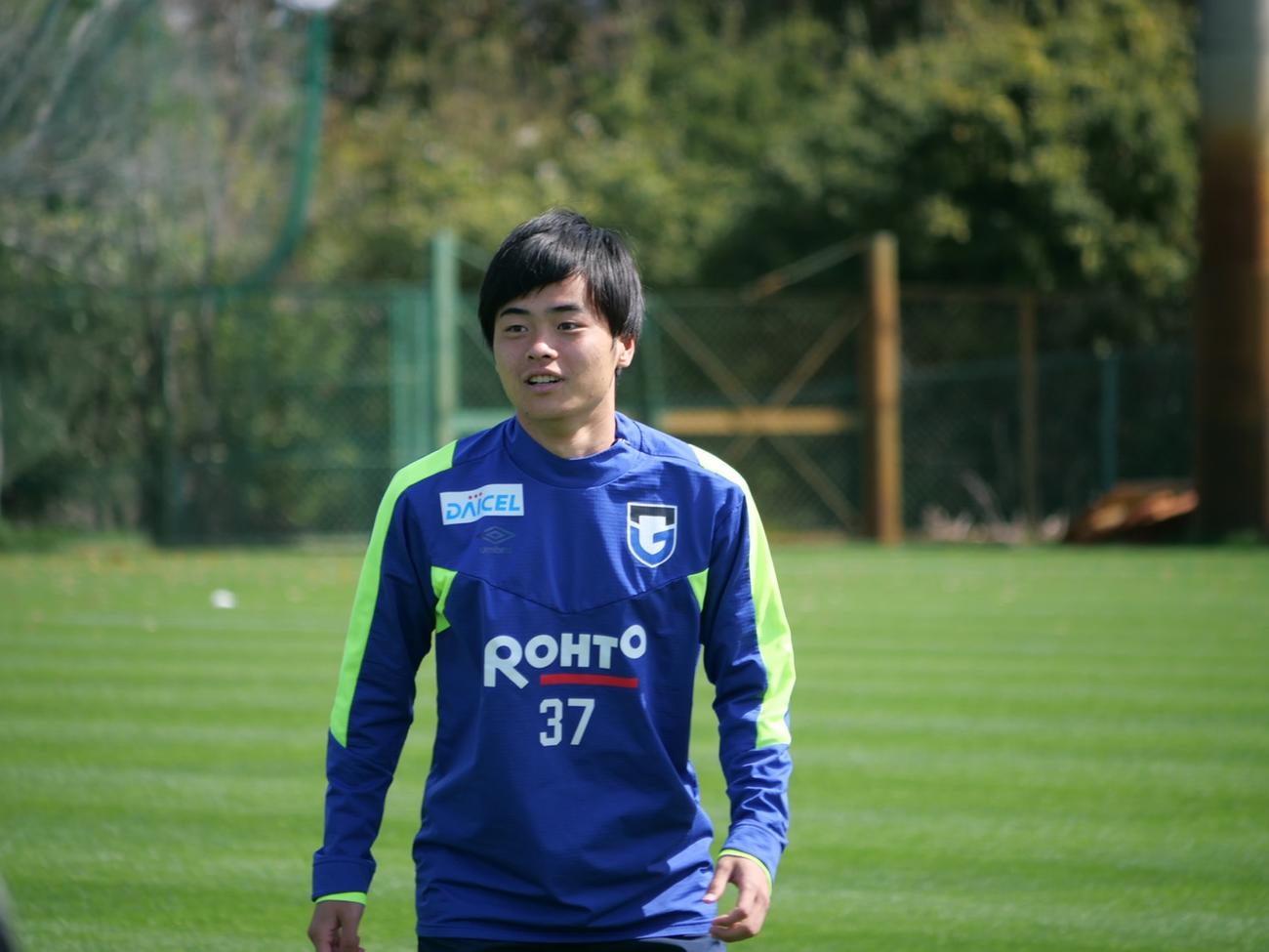 前日練習に励むG大阪山見（C）GAMBA OSAKA