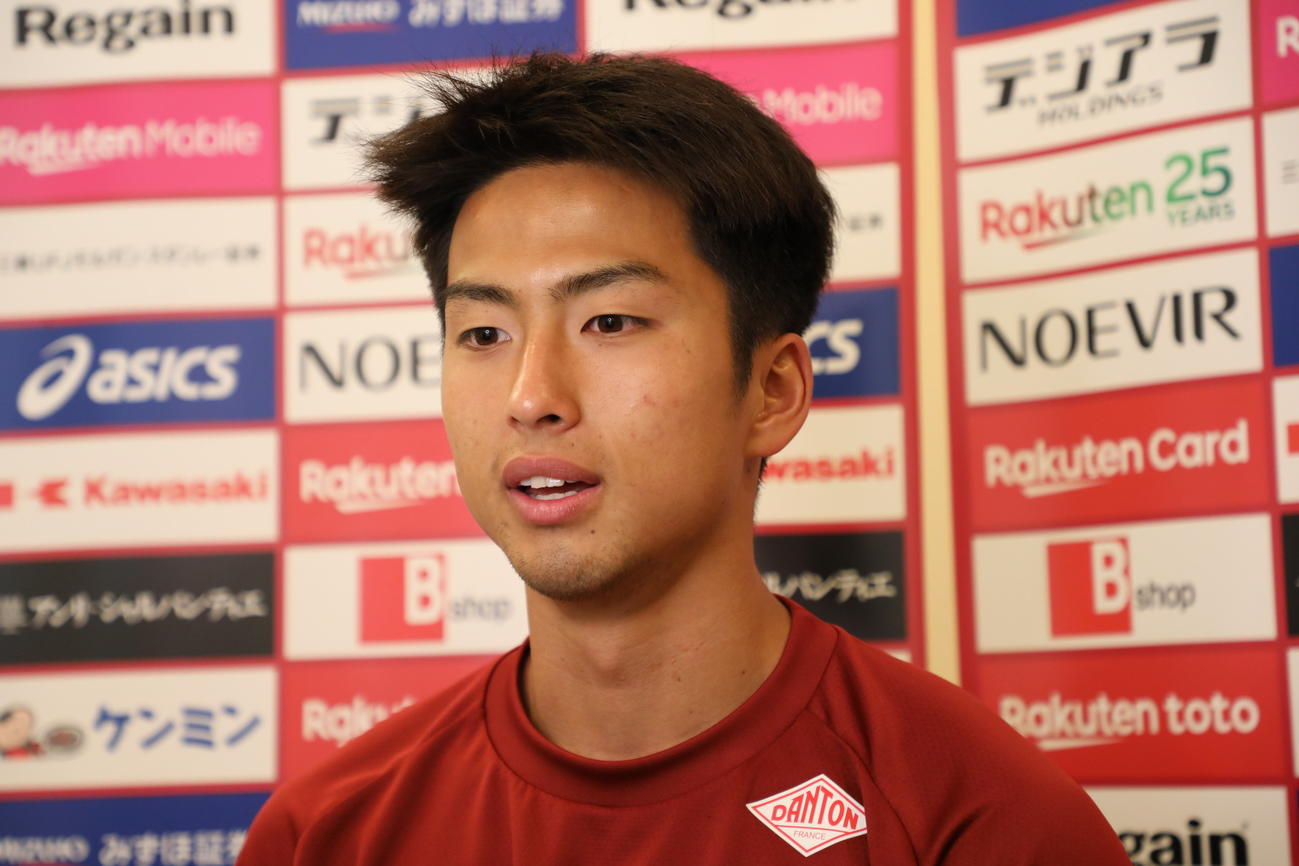 高卒新人として神戸に入団した日高光揮（C）VISSEL KOBE