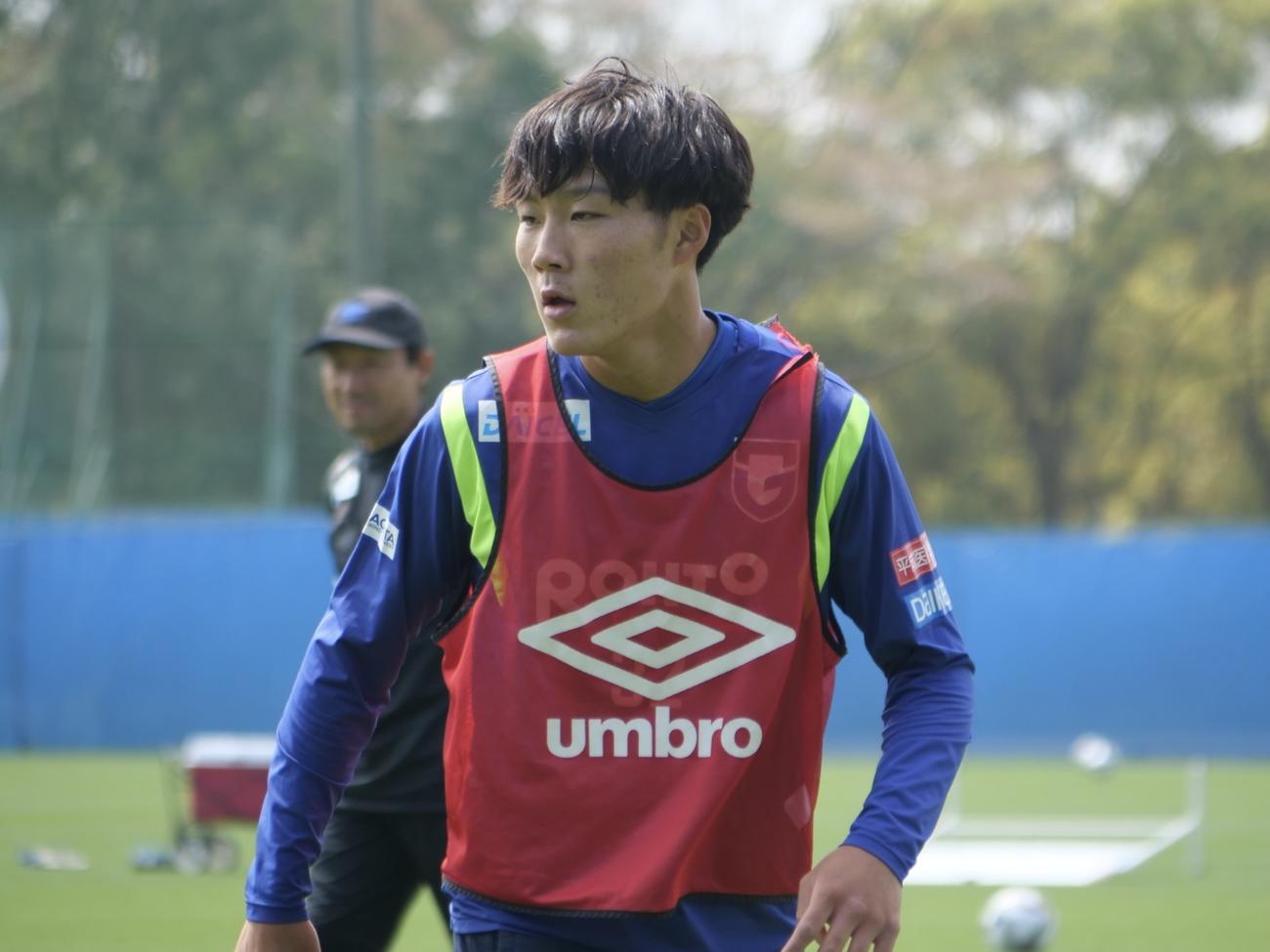 ルヴァン杯大分戦に備えるG大阪坂本一彩（C）GAMBA OSAKA