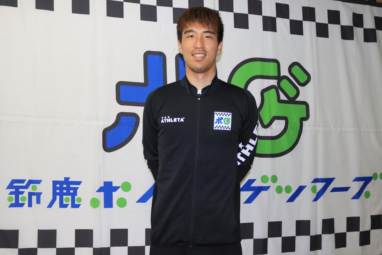 札幌からJFL鈴鹿ポイントゲッターズに移籍したGK阿波加（撮影・保坂果那）