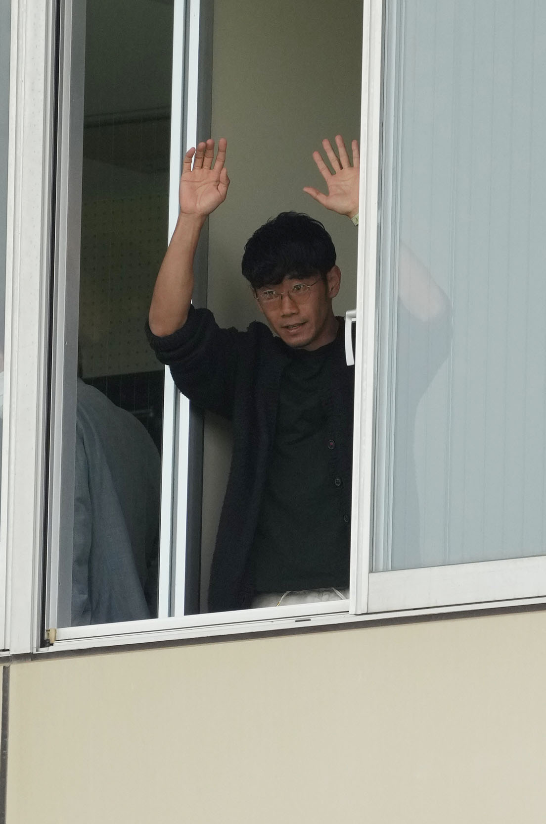 鈴鹿対HondaFC　観戦に訪れた香川（撮影・森本幸一）