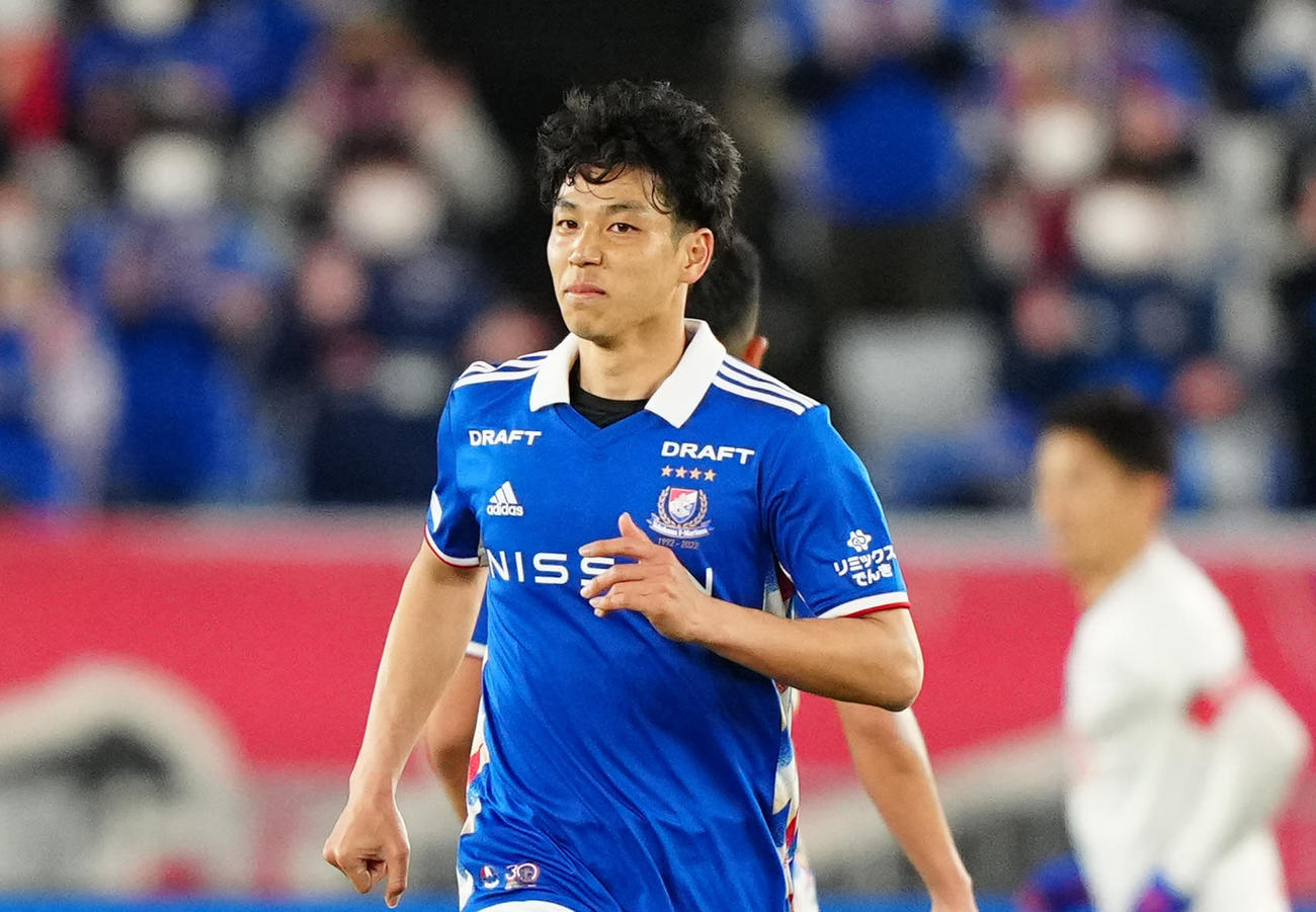 横浜DF角田涼太朗（2022年4月2日撮影）