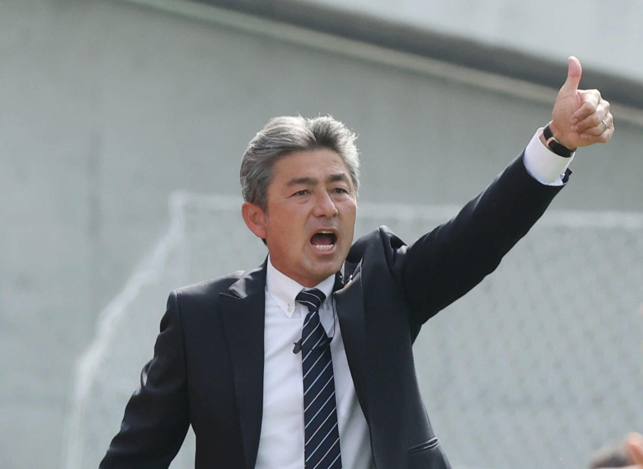 長谷部茂利監督（2022年4月10日撮影）