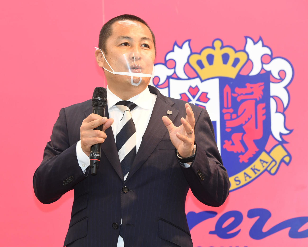 C大阪森島寛晃社長（2021年7月2日撮影）