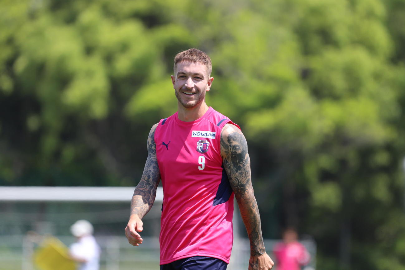 湘南戦に臨むC大阪タガート（C）CEREZO OSAKA