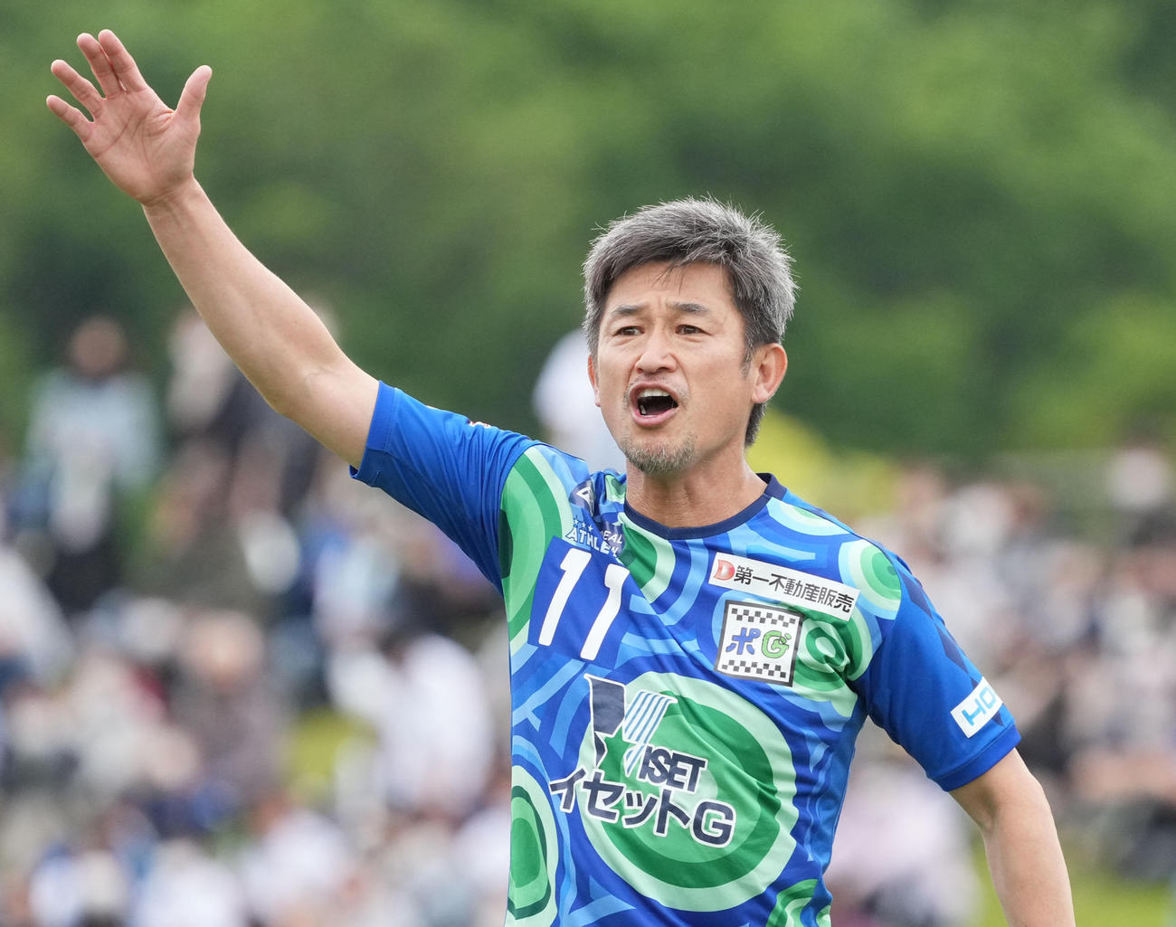 鈴鹿FWカズ（三浦知良）（2022年5月15日撮影）