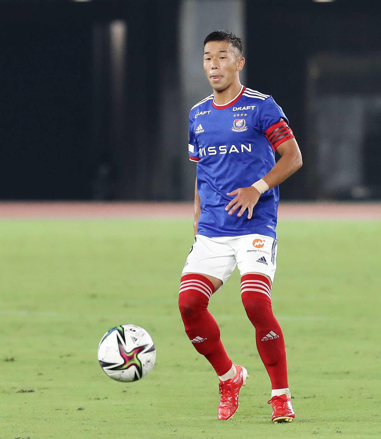 横浜MF喜田拓也(2021年8月28日撮影)