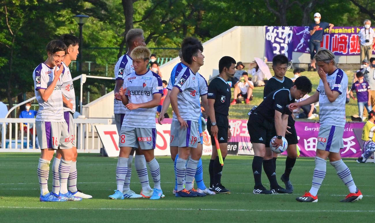 名古屋対京都　名古屋に大敗した京都（撮影・和賀正仁）