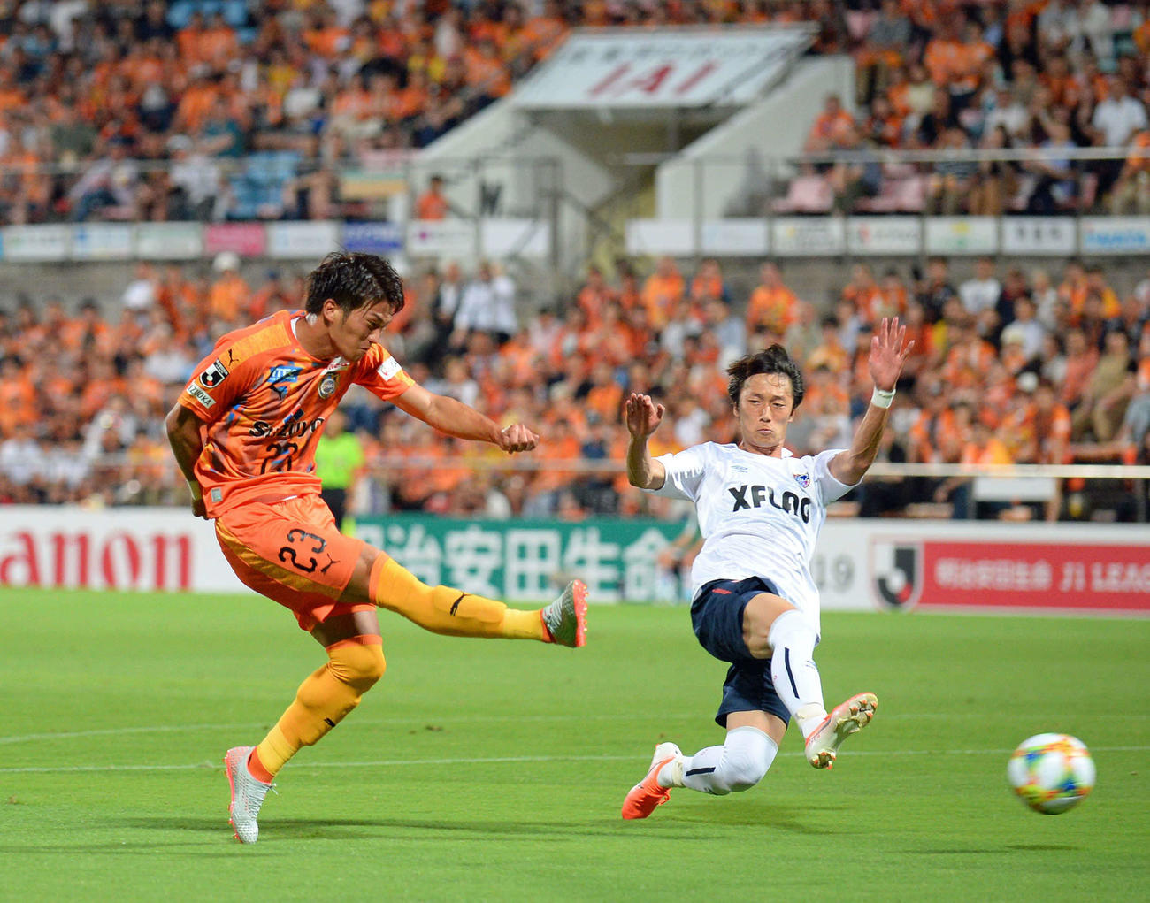 清水北川航也（左）（2019年7月20日撮影）