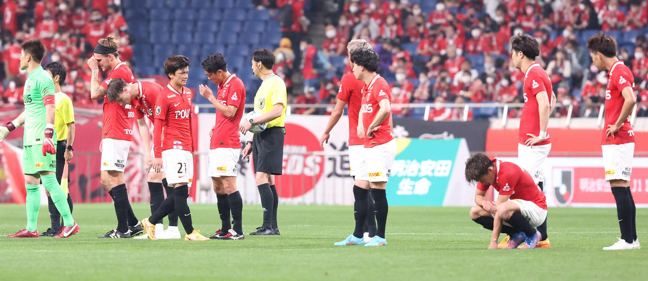 5月21日の鹿島戦で引き分けた浦和
