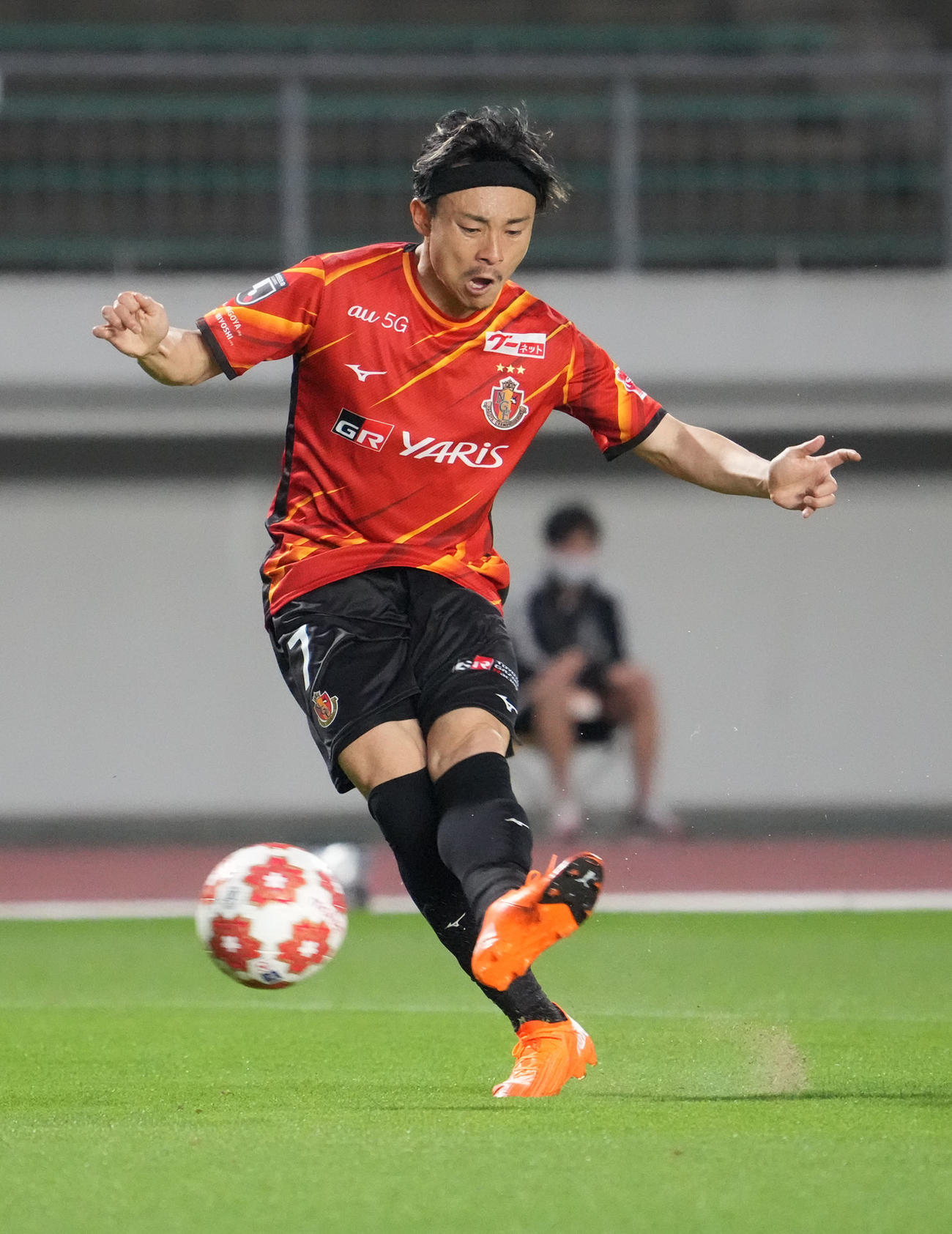 名古屋時代のMF阿部浩之（2021年6月9日撮影）