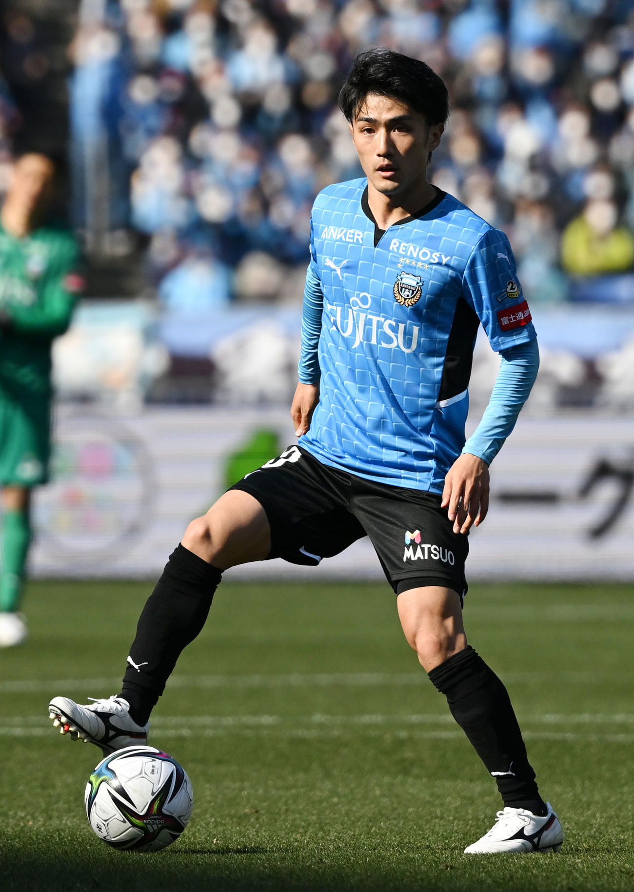 川崎F大島僚太（2022年2月12日撮影）