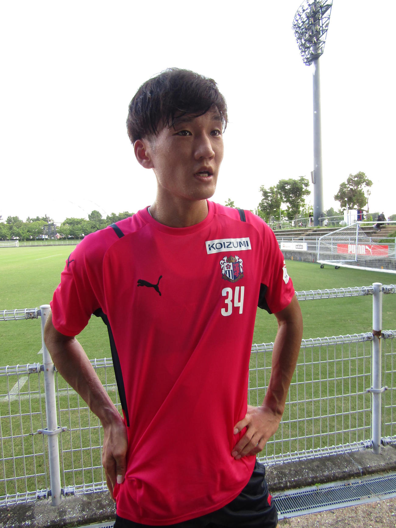 今季残り試合で2桁ゴール達成の目標を語るC大阪山田寛人