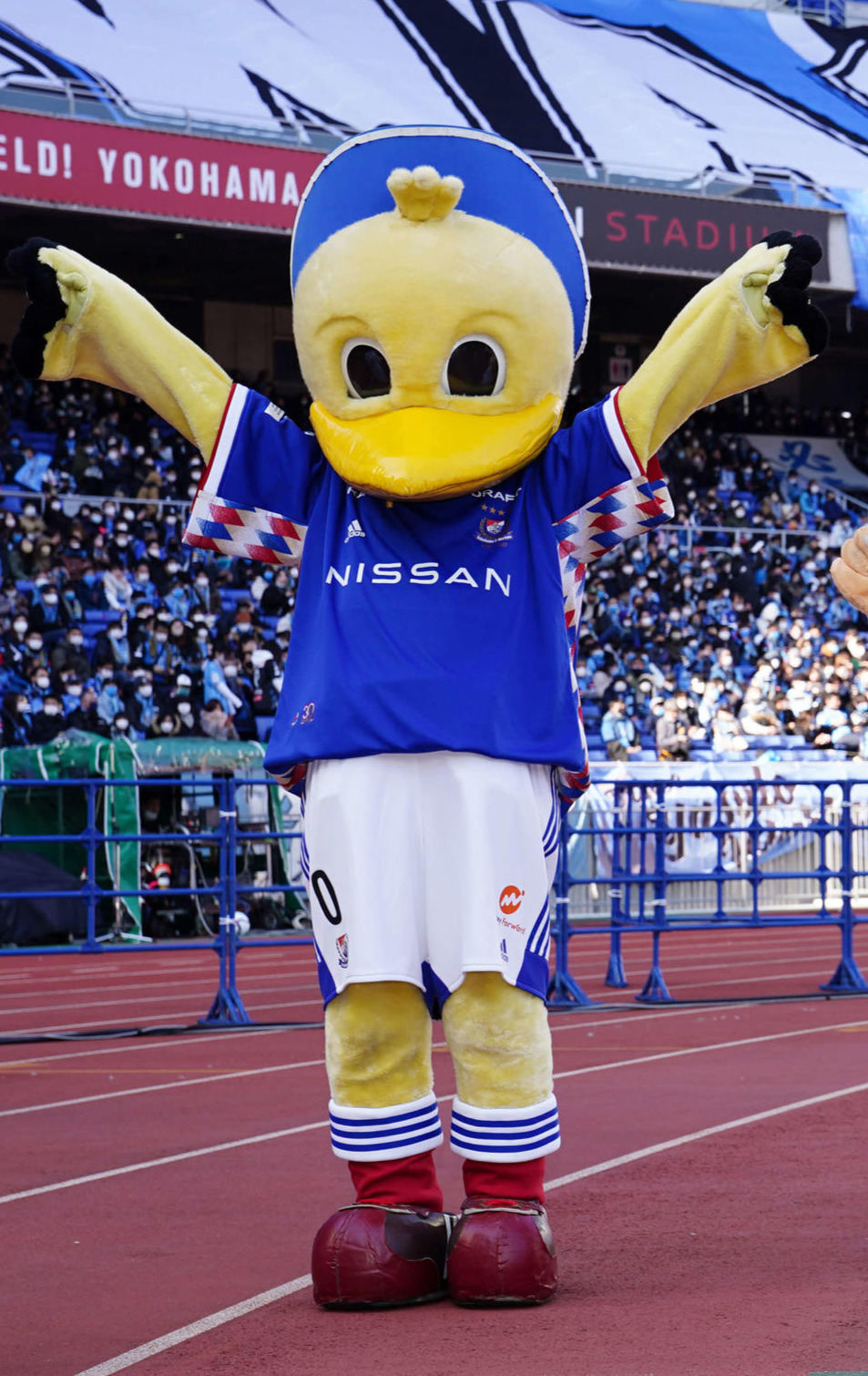マリノスくん（2022年2月12日撮影）