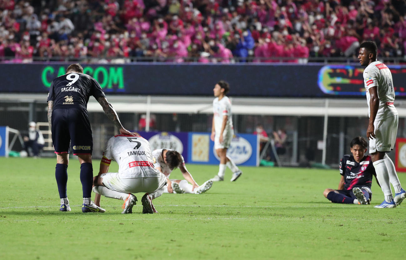 C大阪対川崎F C大阪対川崎の試合は1対1のドローで終わる（撮影・白石智彦）