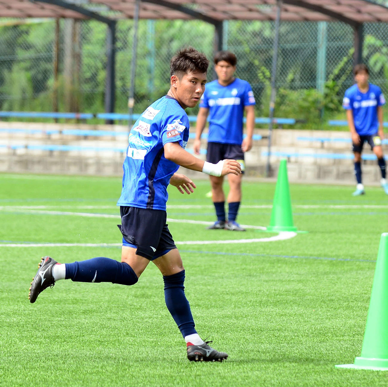 藤枝戦に向けて調整に励む沼津徳永