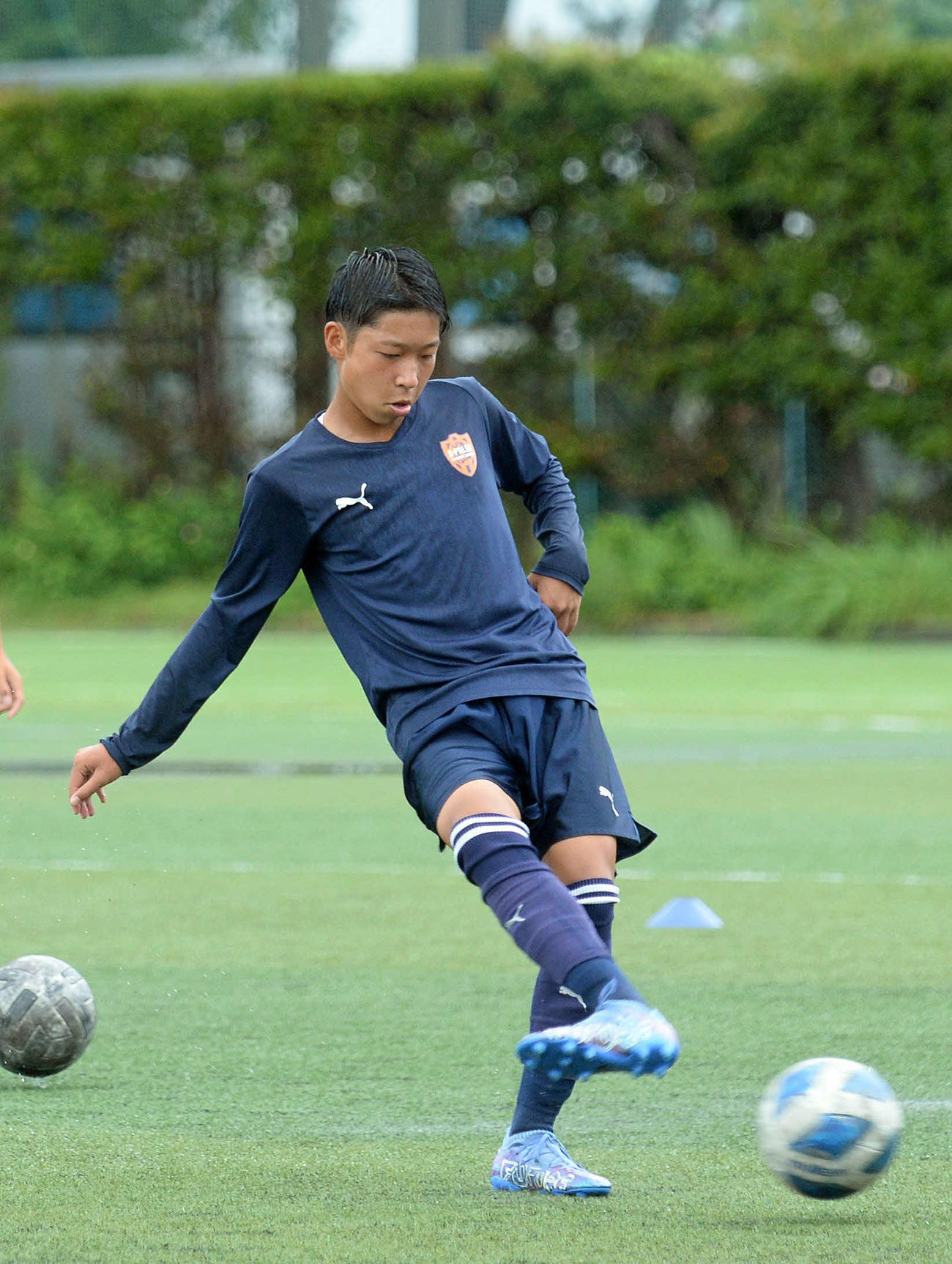 精神的支柱としてチームを引っ張る清水ジュニアユースMF市川