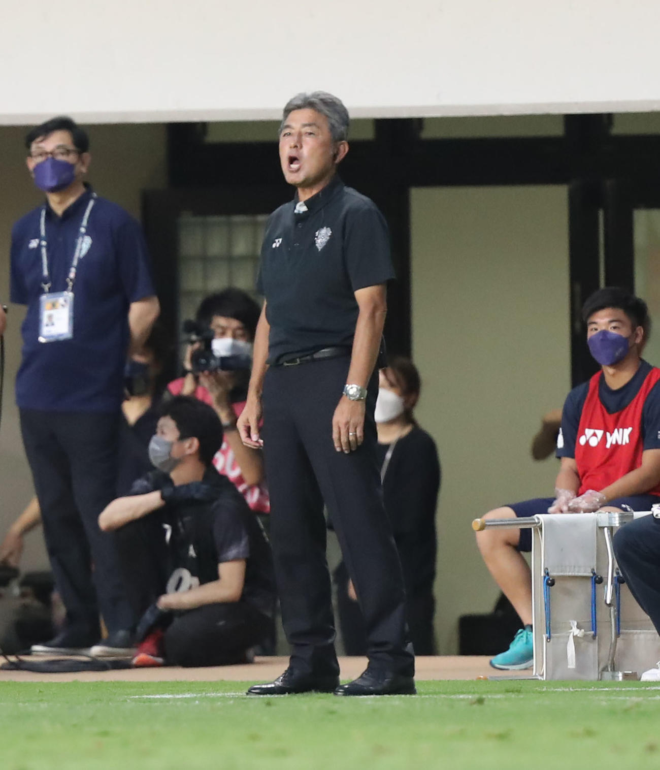 福岡長谷部茂利監督（2022年8月10日撮影）