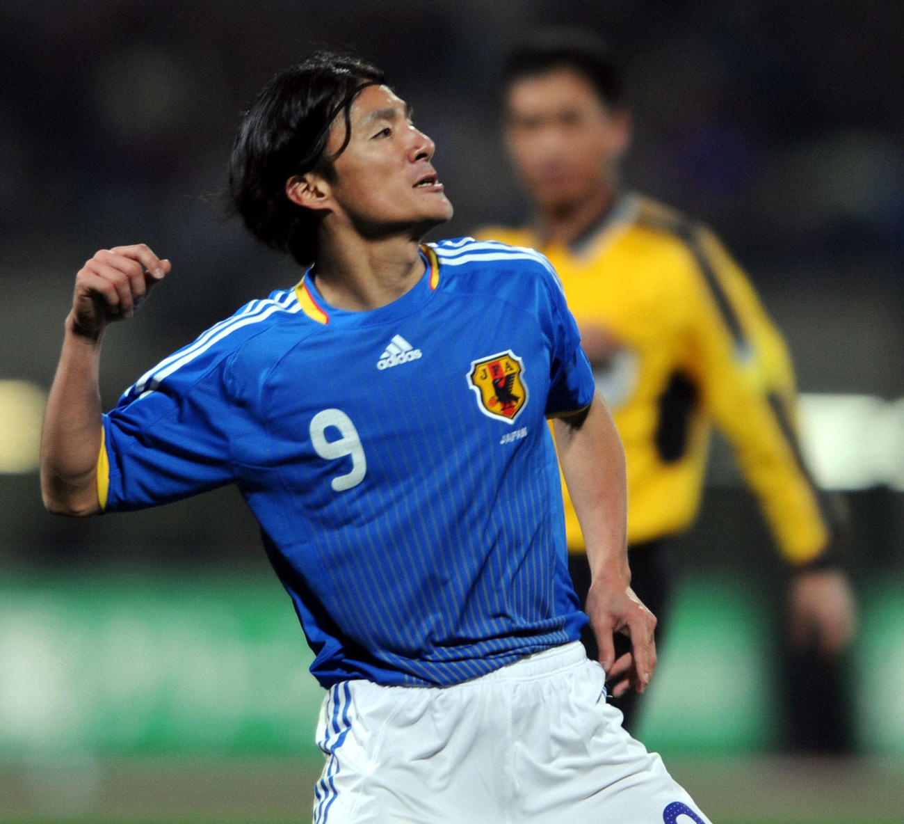 日本代表時代の田中達也コーチ（2009年1月20日撮影）