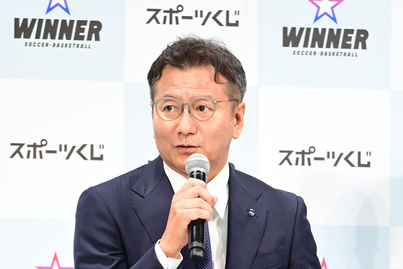 Jリーグ野々村芳和チェアマン（2022年9月26日撮影）