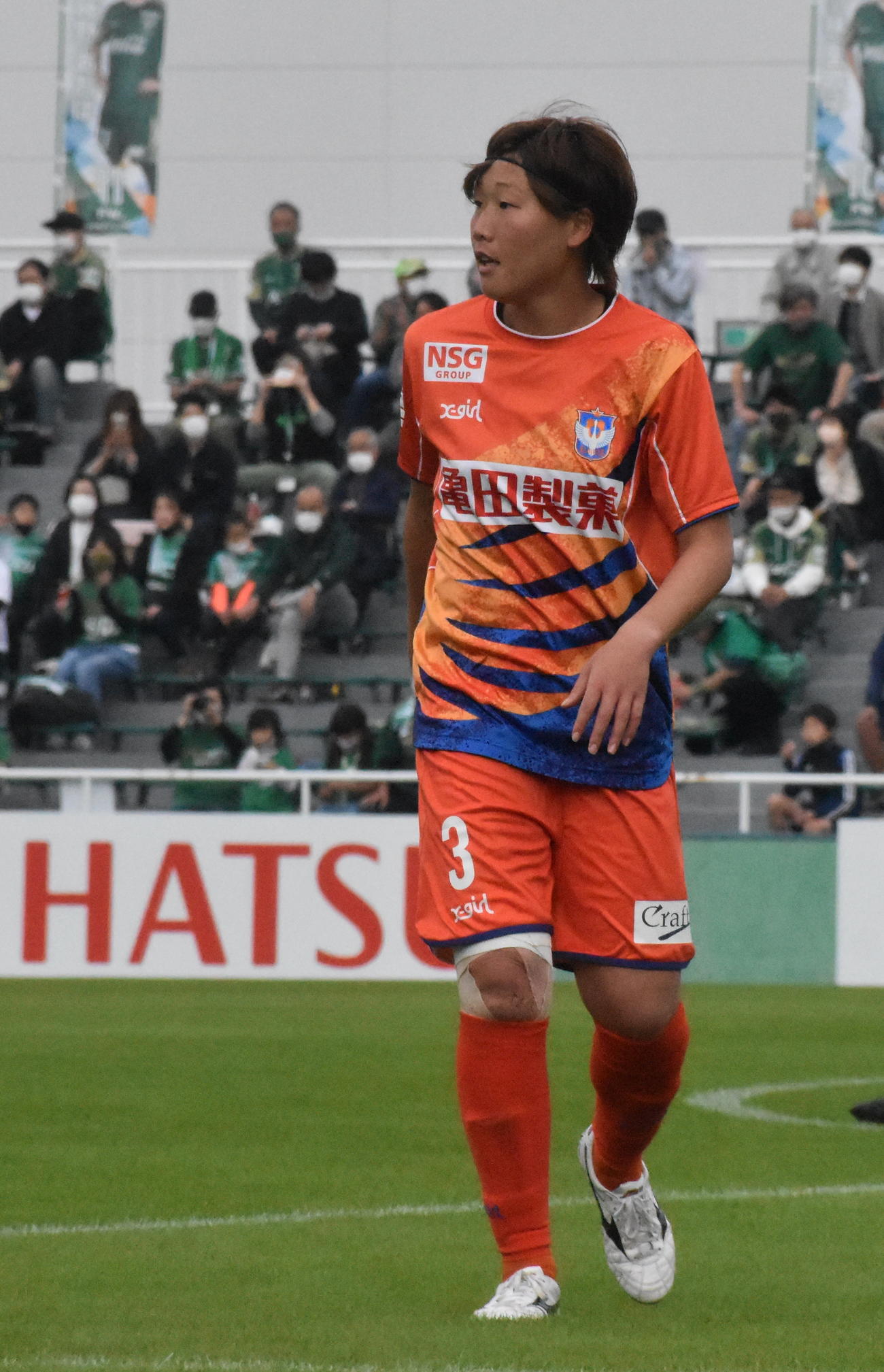 移籍加入後、初出場初先発の羽座（アルビレックス新潟レディース提供）