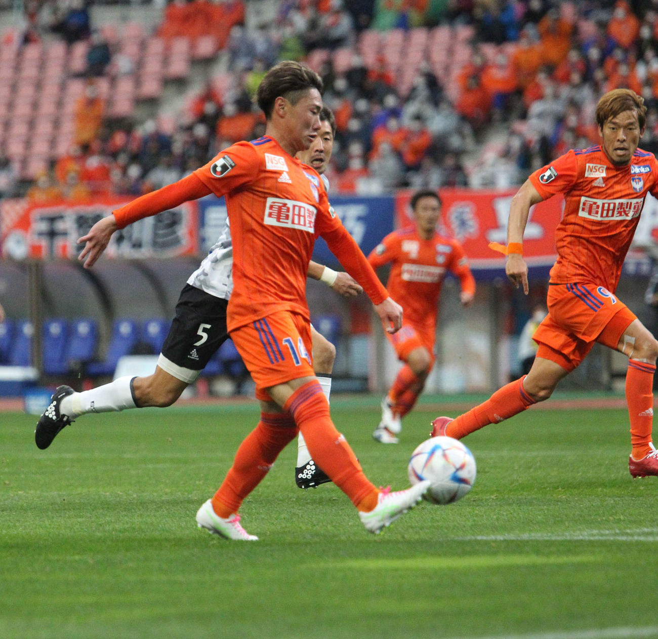 1－1の後半38分に勝ち越しゴールを決める三戸