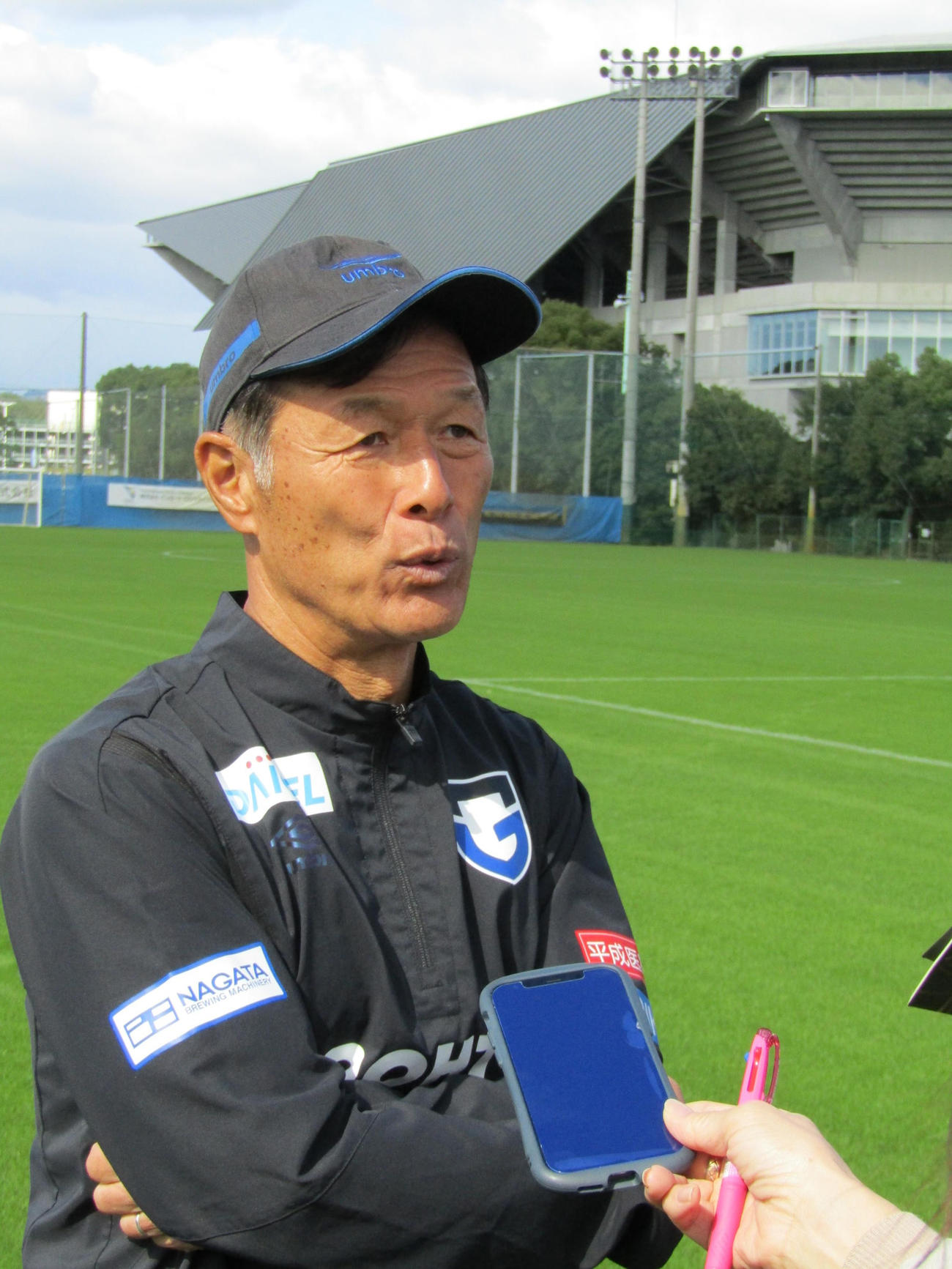 G大阪松田監督は29日磐田戦に向けて取材に応じる