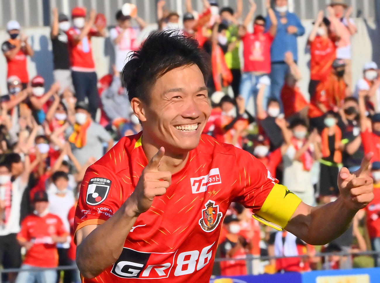 名古屋MF稲垣祥（22年6月撮影）
