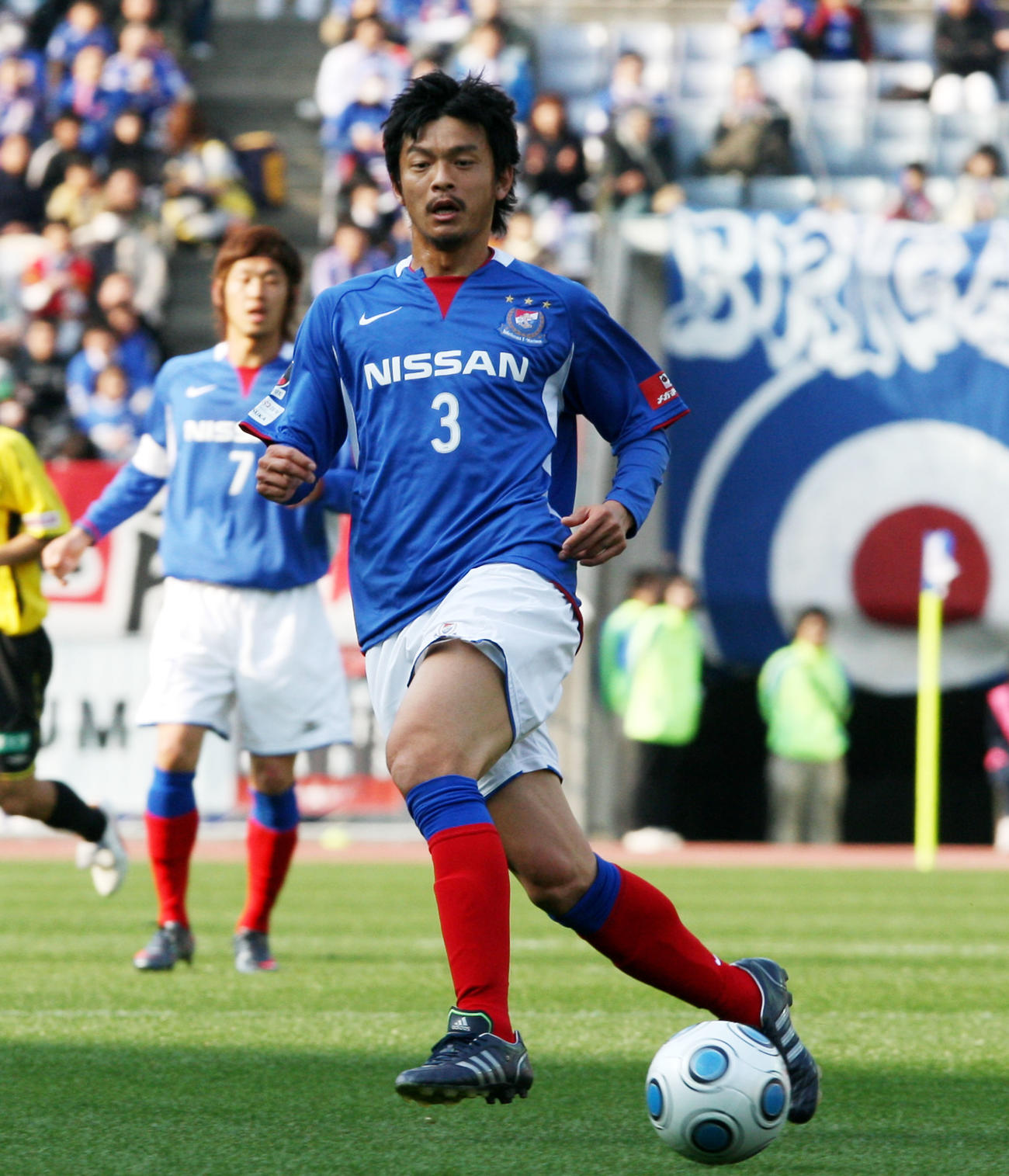横浜時代の松田直樹さん（09年3月）
