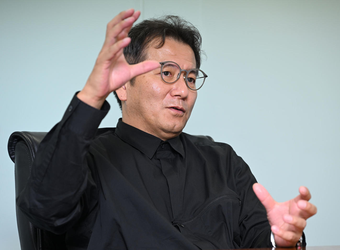 Jリーグの野々村チェアマン（2022年10月20日撮影）