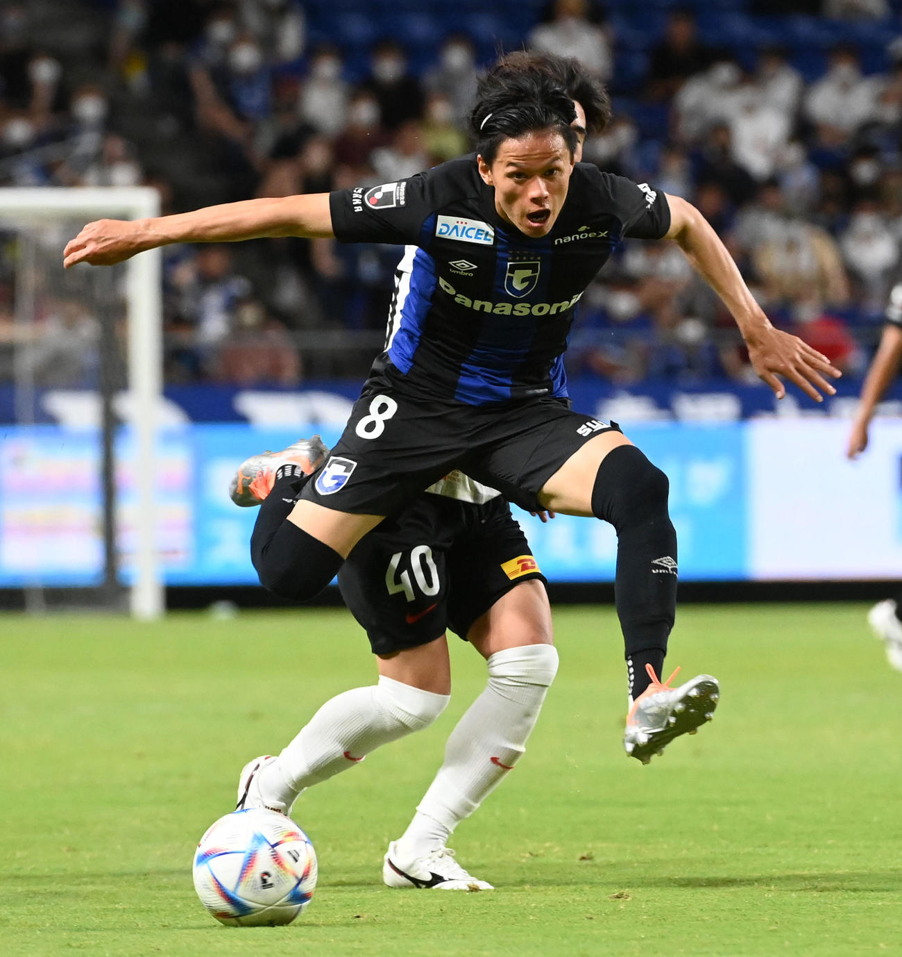 G大阪小野瀬康介（2022年7月2日撮影）