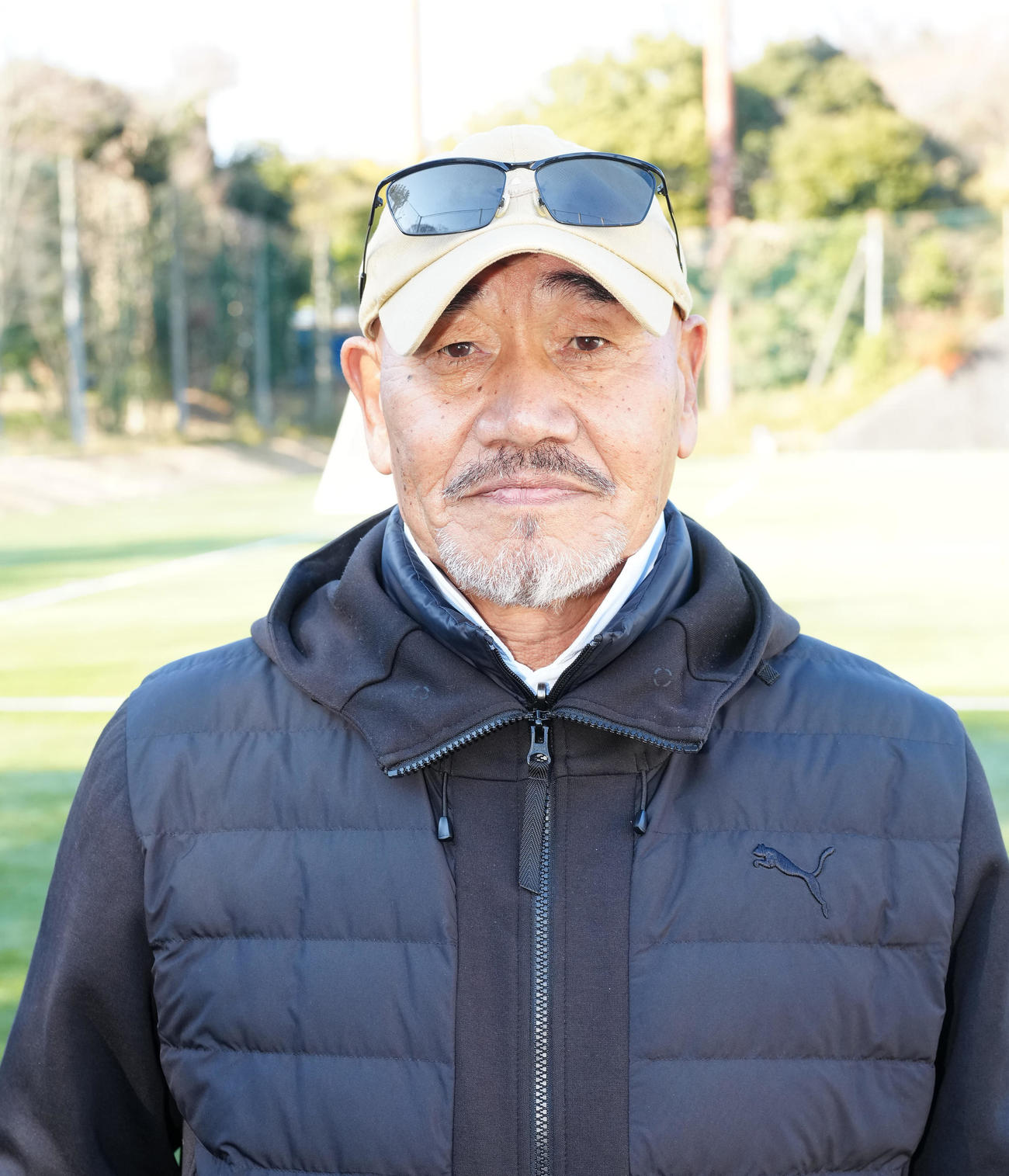 岡山学芸館・平ゼネラルアドバイザー（撮影・江口和貴）