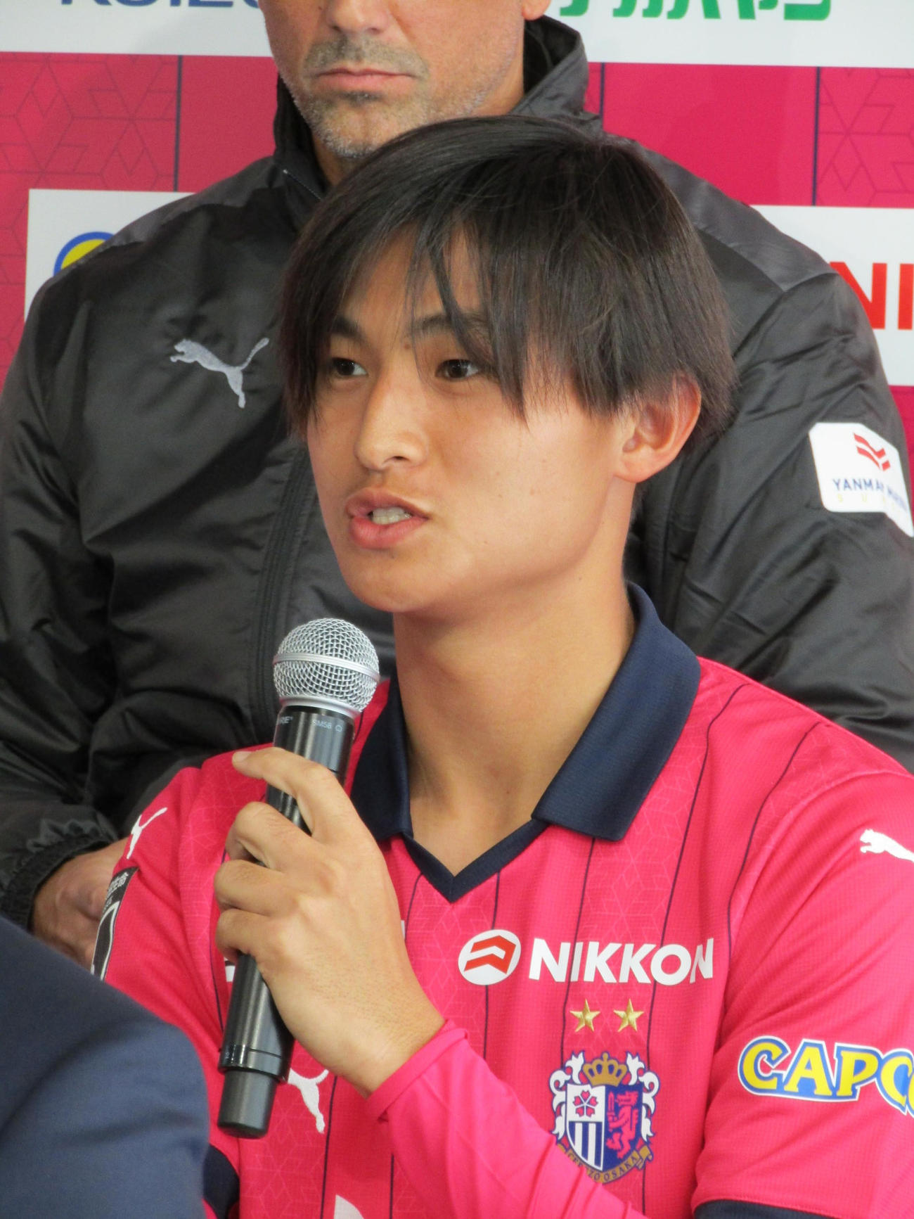 C大阪の新加入会見に参加した神村学園・大迫塁