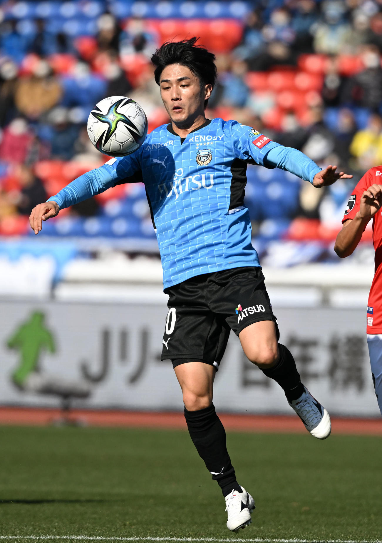川崎F大島僚太（2022年2月12日撮影）