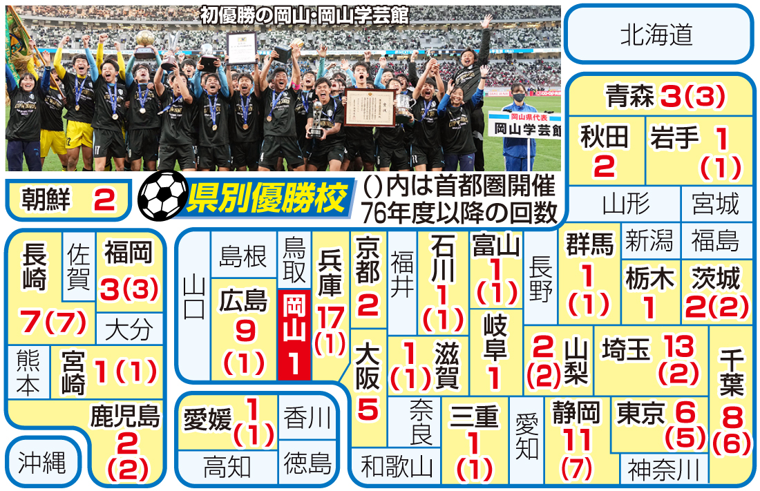 【イラスト】県別優勝校マップ