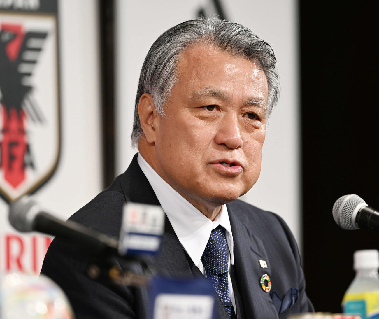 日本サッカー協会（JFA）田嶋幸三会長（2022年12月7日撮影）