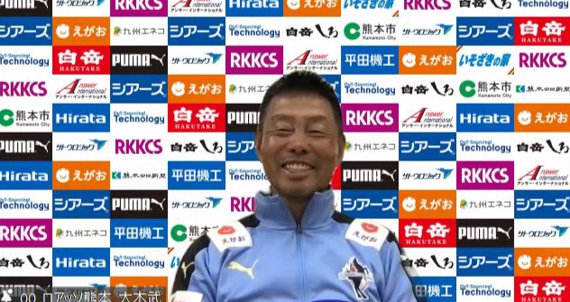 熊本・大木武監督（22年10月23日撮影）