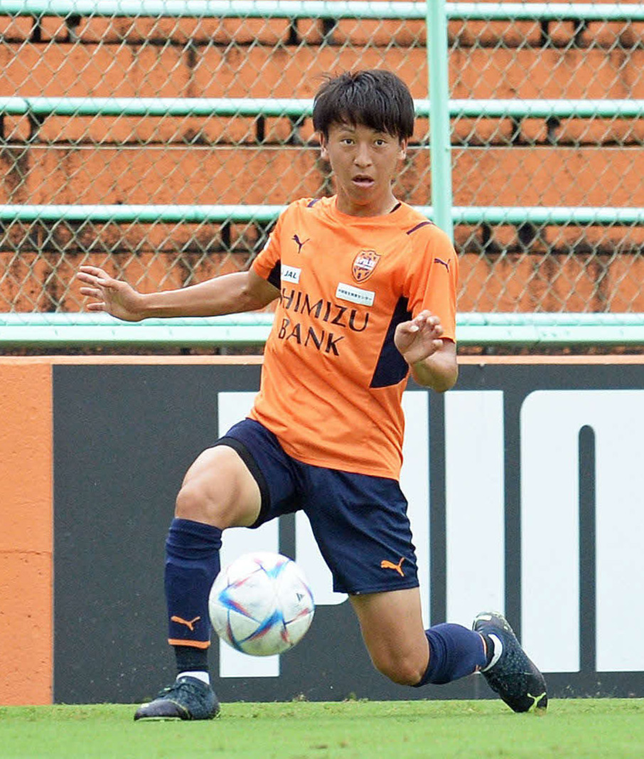 清水MF松岡大起（2022年9月1日撮影）