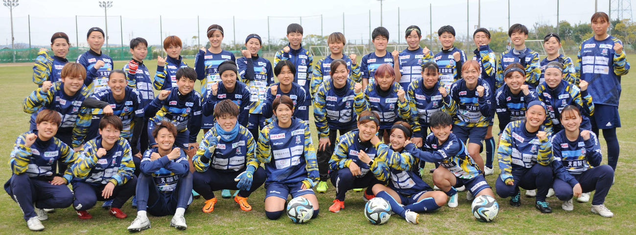 ホーム開幕戦で初勝利を目指す静岡SSUボニータの選手たち（2023年3月21日撮影）