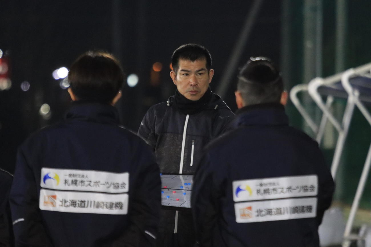 今季就任したノルディーア北海道の米山監督（撮影・保坂果那）