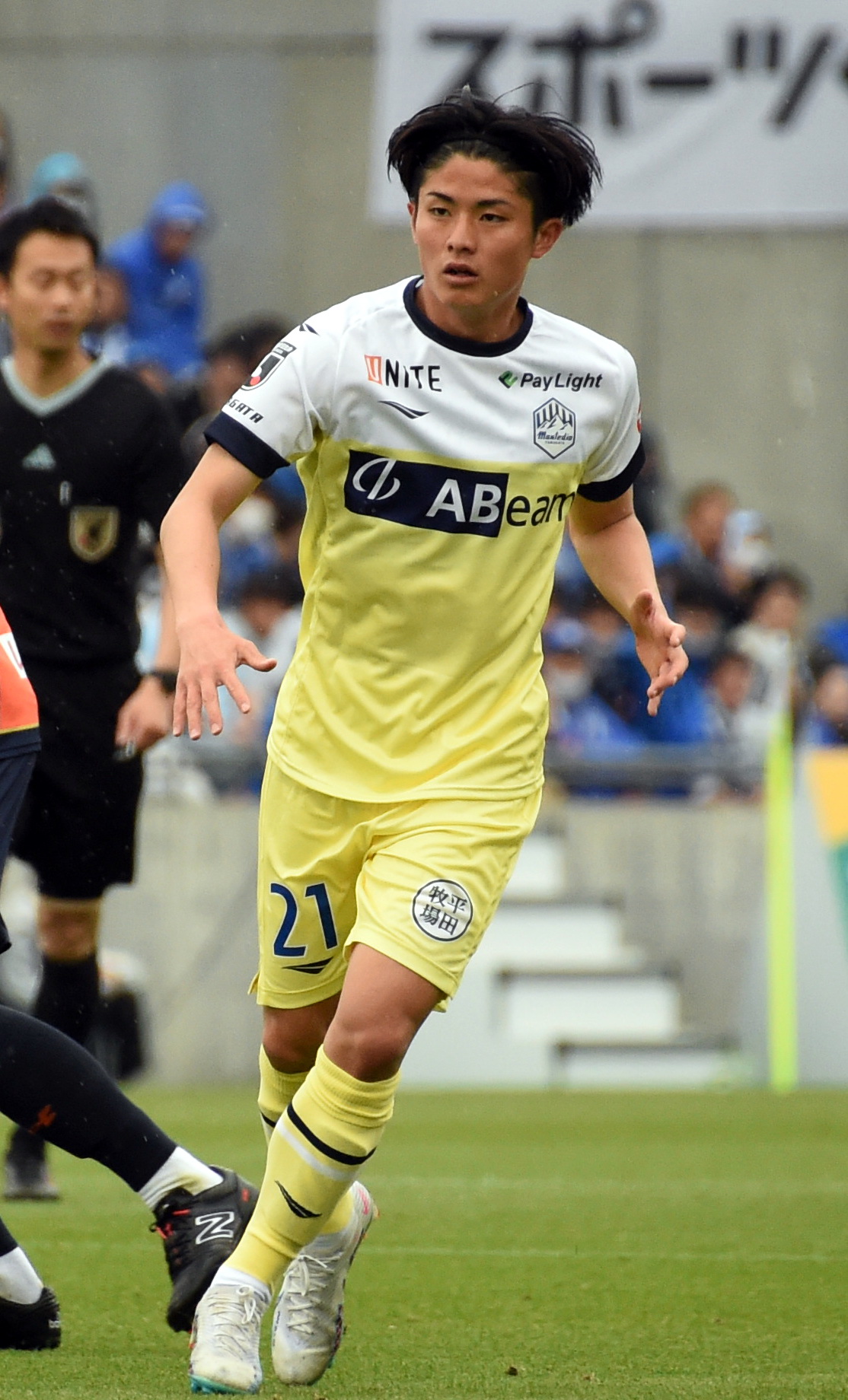 大宮対山形　今季初先発した山形MF田中（撮影・山田愛斗）