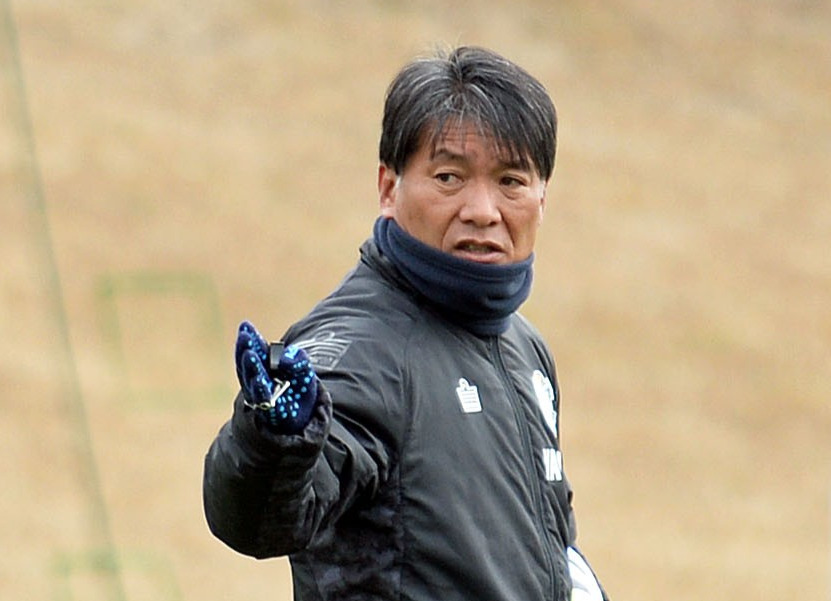 磐田の横内監督（2023年2月15日撮影）