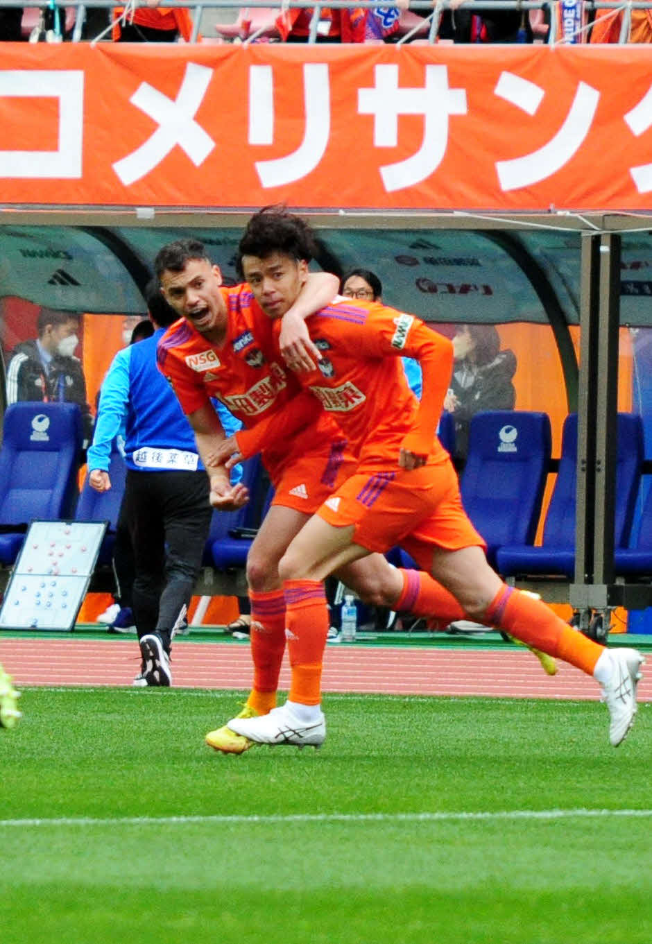 後半2分、FKでゴールを奪うも冷静な表情の伊藤