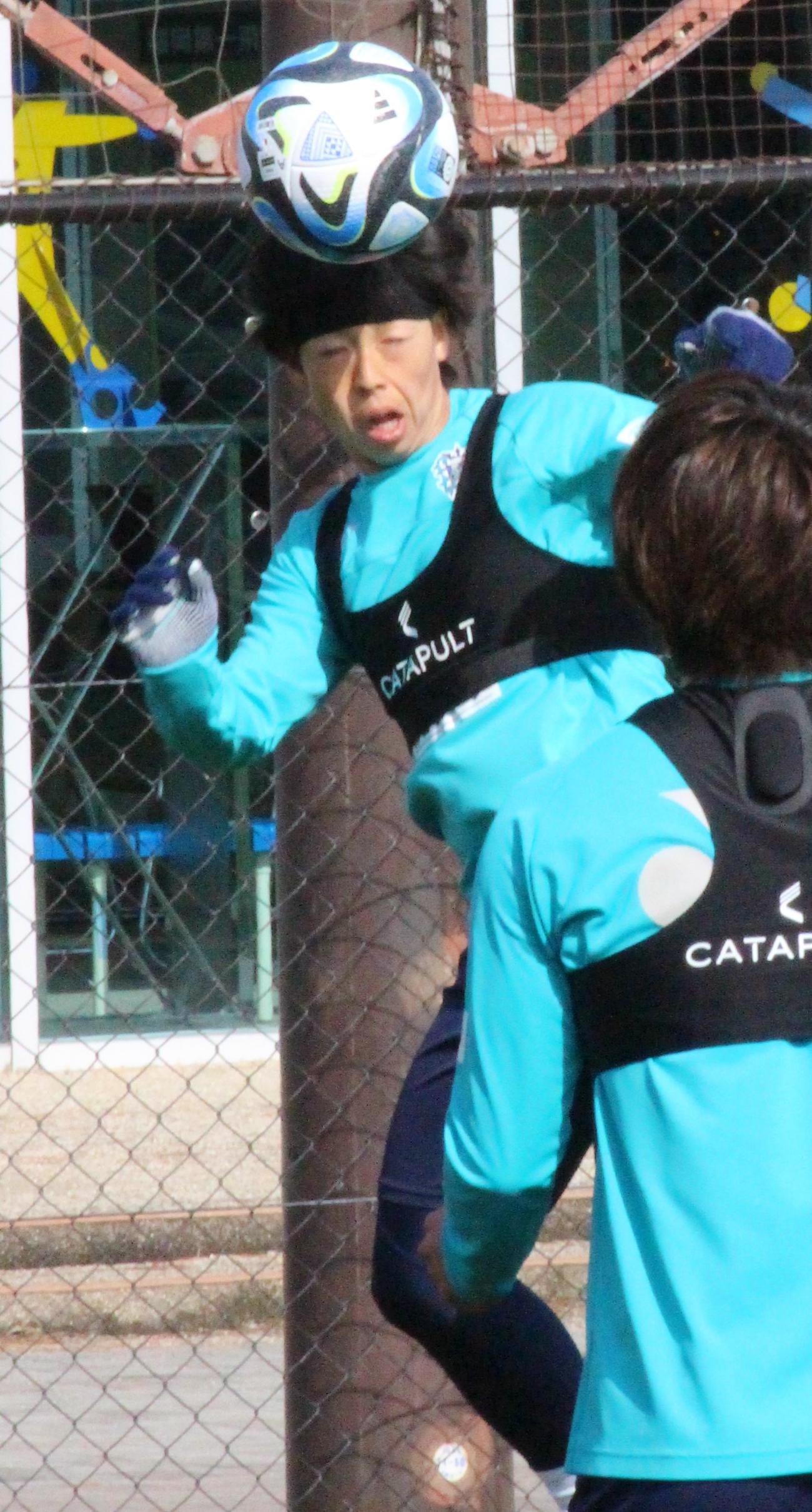 福岡MF紺野和也（2023年2月14日撮影）
