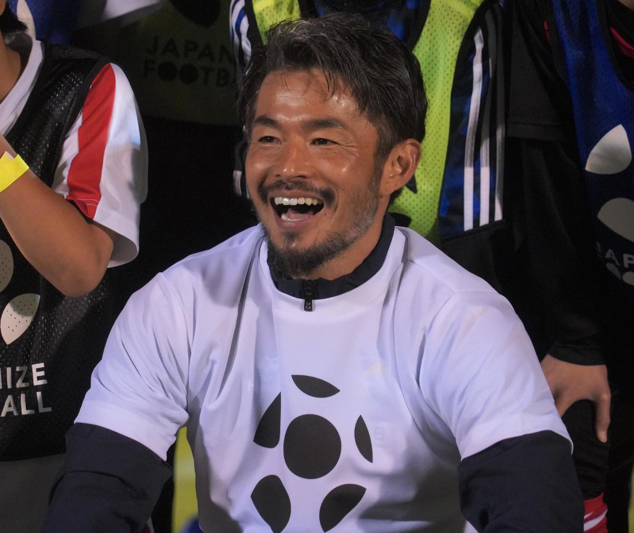 JAPANIZE FOOTBALL kick－off　＆　サッカークリニックイベントを行った佐藤勇人氏（撮影・佐藤成）