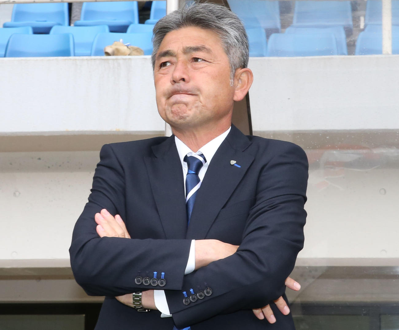 福岡長谷部茂利監督（2023年3月26日撮影）