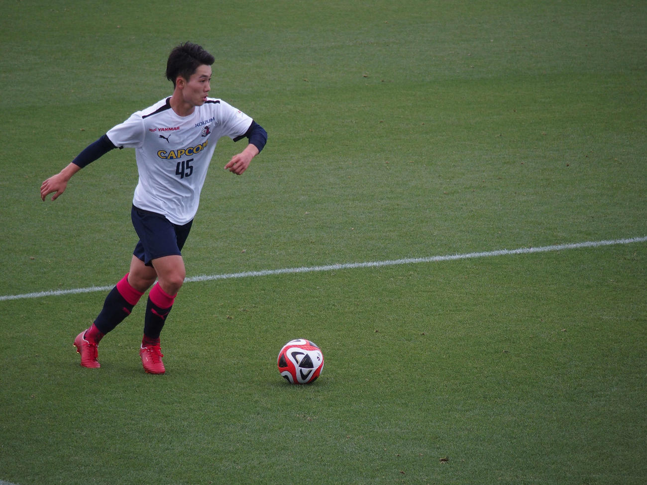 来季C大阪に加入する桃山学院大DF奥田勇斗（撮影・永田淳）