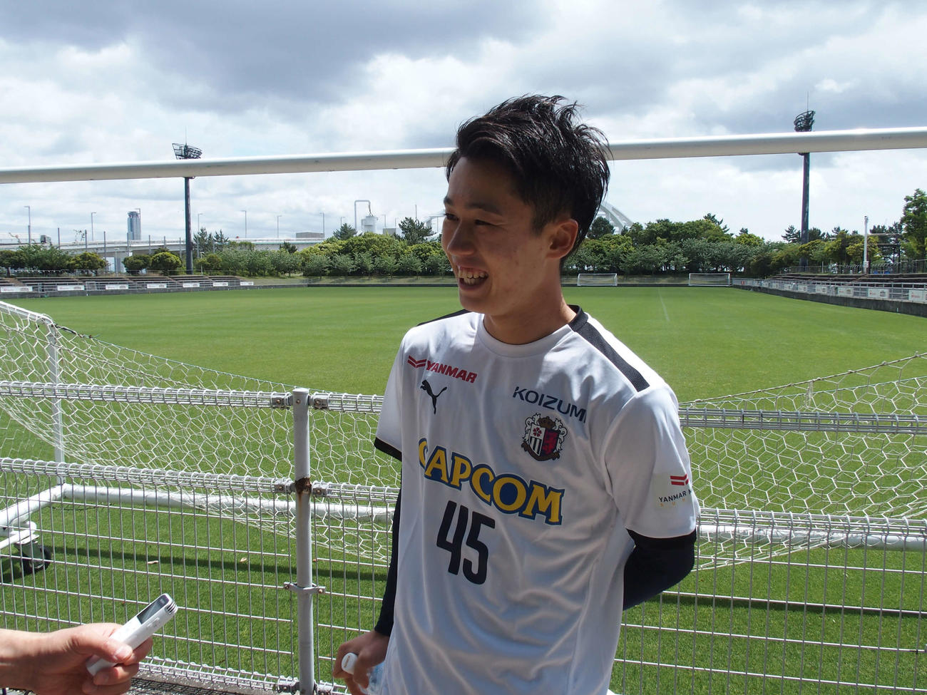 来季C大阪に加入する桃山学院大DF奥田勇斗（撮影・永田淳）