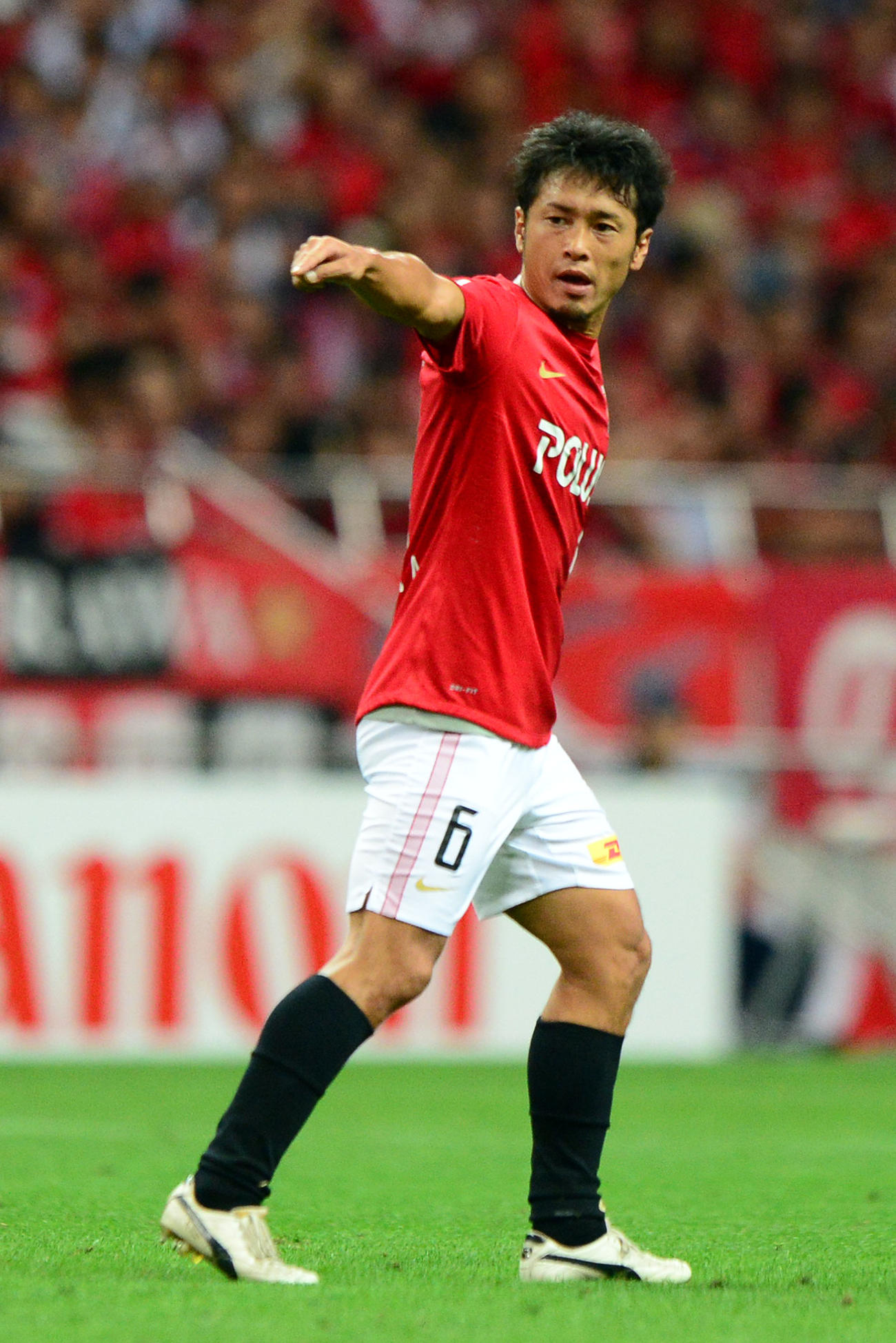 2013年8月、イレブンに指示を出す浦和山田暢久