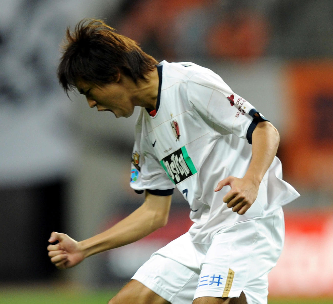 鹿島時代のDF新井場徹（2010年10月31日撮影）